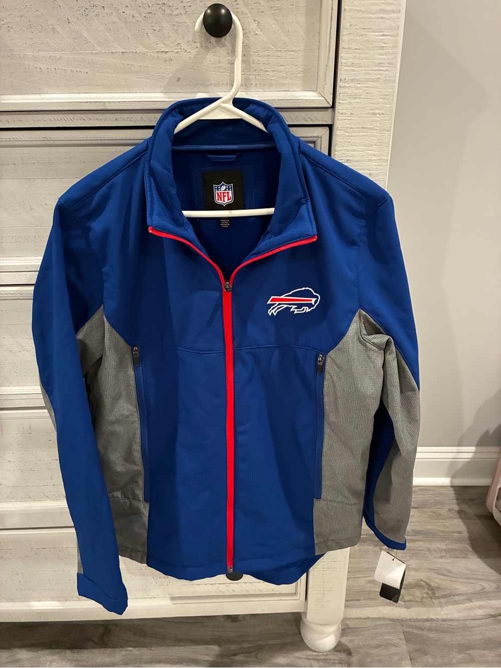 NFL Buffalo Bills Royal Blue, Gray & Red Performance Jacket